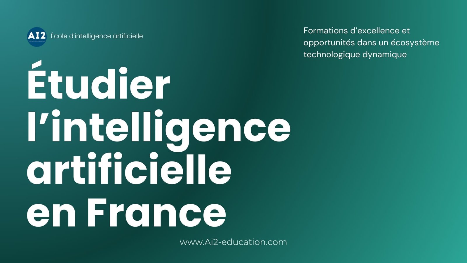 École d'intelligence artificielle - Mastère et Bachelor (RNCP) - AI2