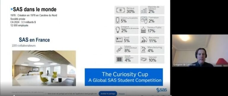 Webinar SAS France sur SAS Viya et SAS Studio pour les apprenants AI2