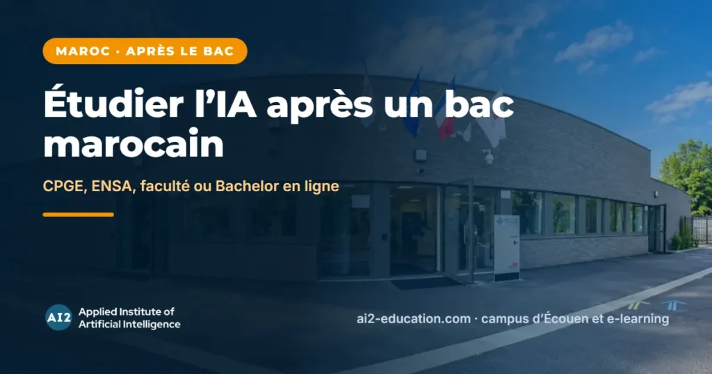 Études en IA après le bac au Maroc, guide AI2 pour les étudiants marocains