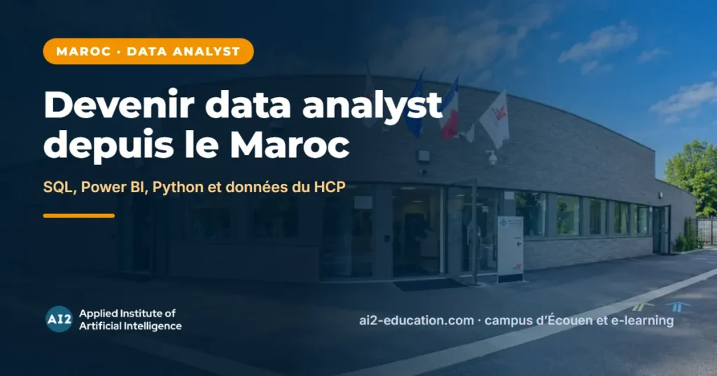 Formation data analyst au Maroc, guide AI2 pour les étudiants marocains