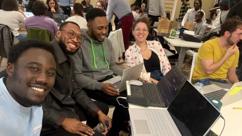 Étudiants AI2 au hackathon GAIA, Salon international de l’agriculture