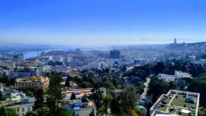 Vue de la baie d’Alger depuis les hauteurs de la ville