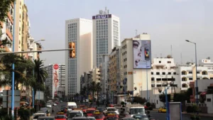 Le Twin Center sur le boulevard Mohamed-Zerktouni à Casablanca